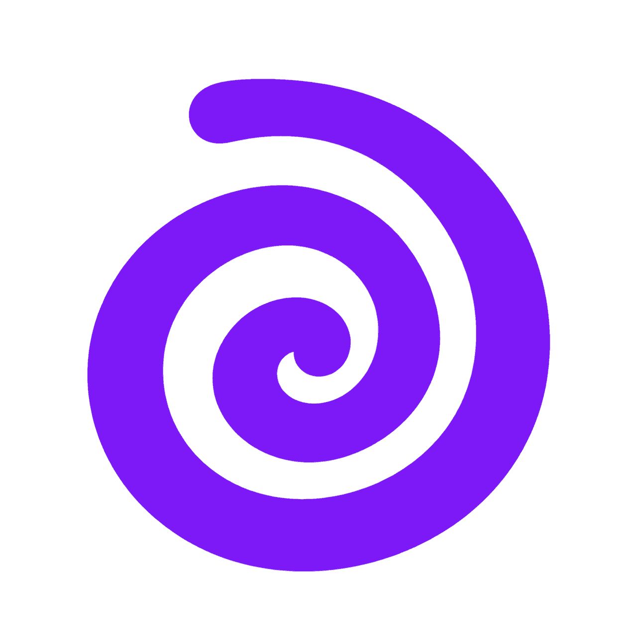 Dispro purple clockwise swirl